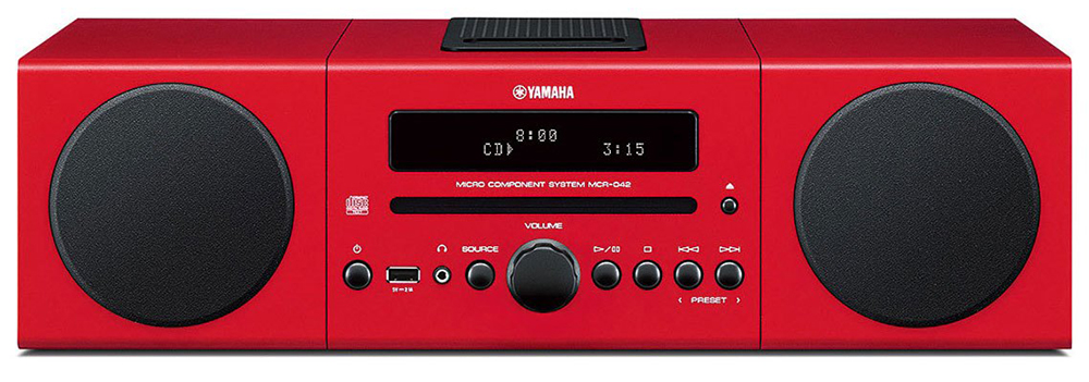 YAMAHA-MCR042 ست استریو قرمز