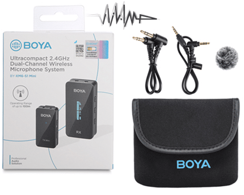 خرید و قیمت میکروفون  بی سیم BOYA - BY-XM6-S1 mini