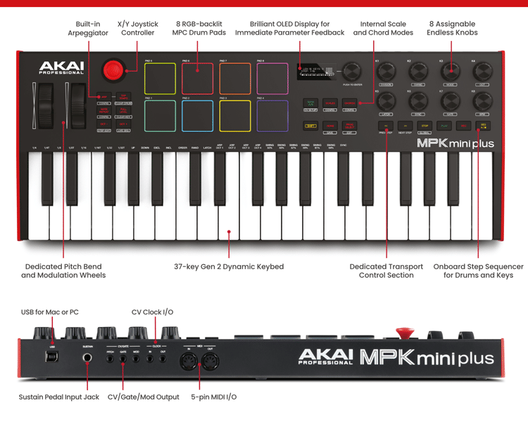 خرید آکائی مدل MPK MINI PLUS