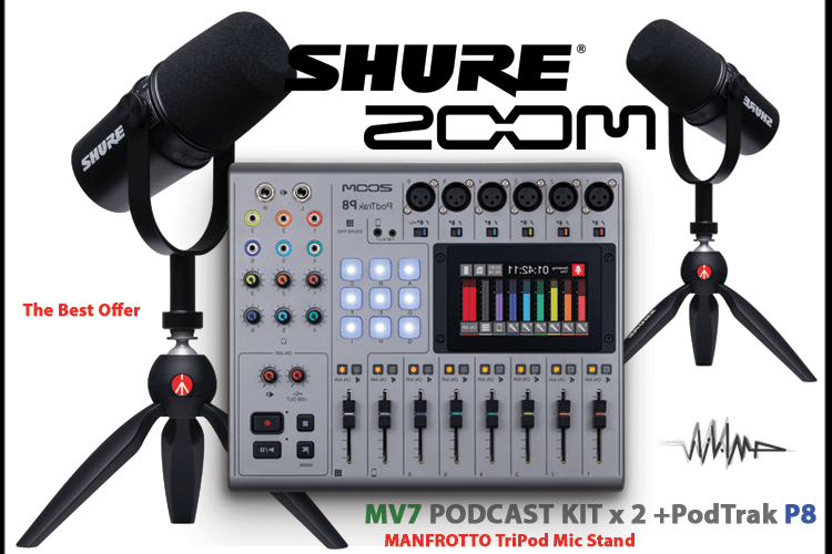 خریدZOOM-P8-SHURE-MV7