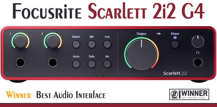 Focusrite Scarlett 2i2 G4 کارت صدا