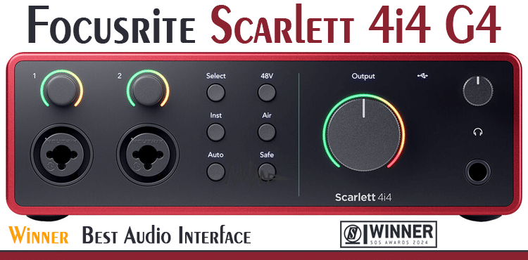 Focusrite Scarlett 4i4 G4 کارت صدا