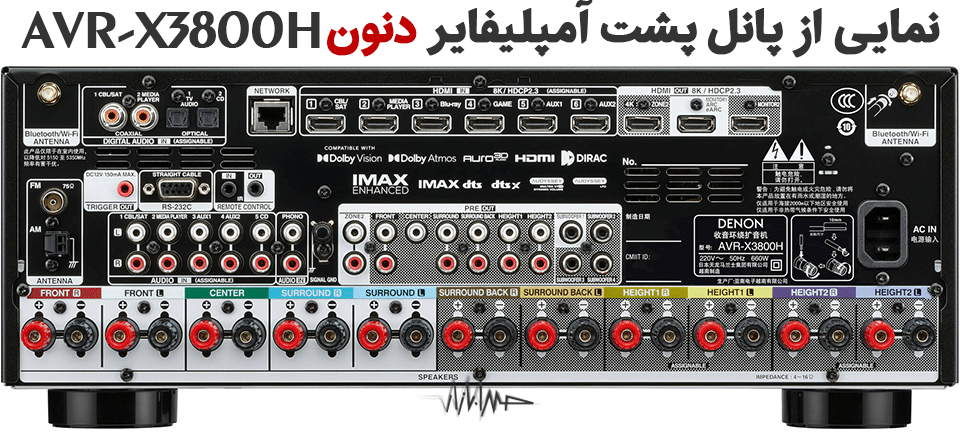 Denon-AVR-X3800H قیمت آمپلیفایر