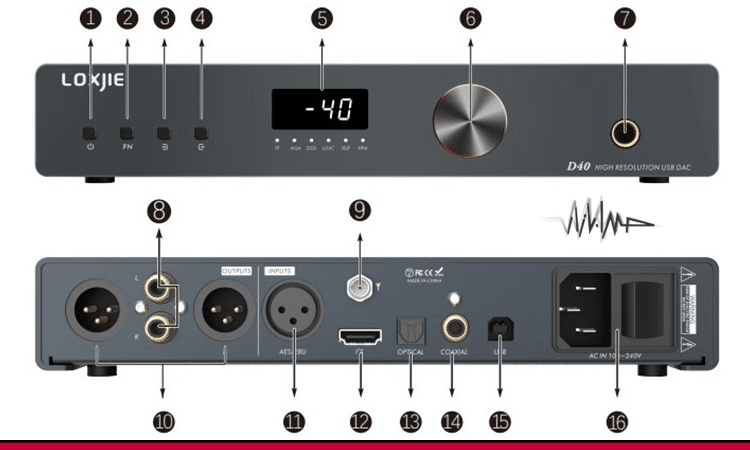 خریدloxjie-audio D40