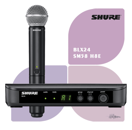 قیمت میکروفون شور SHURE BLX24 SM58 H8E