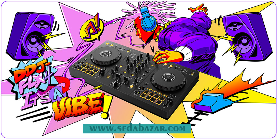 Pioneer DJ DDJ-FLX4 دی جی کنترلر 1 خرید اینترنتی دی جی کنترلر Pioneer DJ DDJ-FLX4