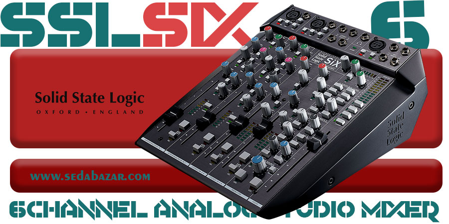 Solid State Logic SIX میکسر صدا استودیو 1 قیمت میکسرصدای استودیویی 6 کانال SSL