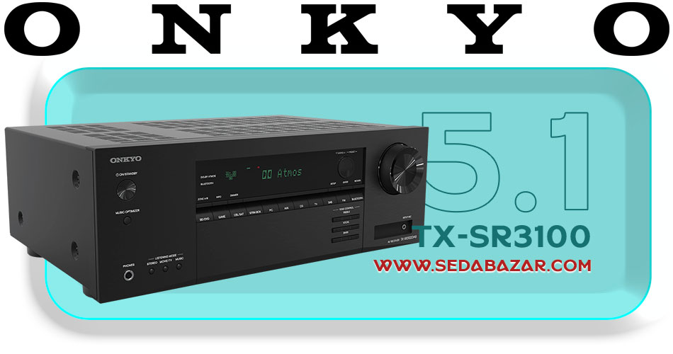 Onkyo TX-SR3100 آمپلیفایر سینمایی 1 امپلیفایر اونکیو مشکی پنج به یک