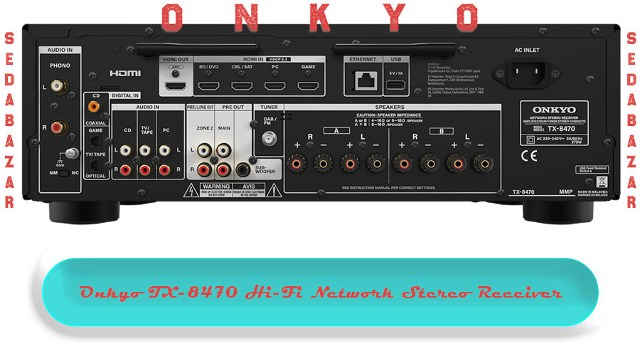 Onkyo TX-8470 آمپلیفایر استریو 1 نتورک امپلیفایر استریو اونکیو