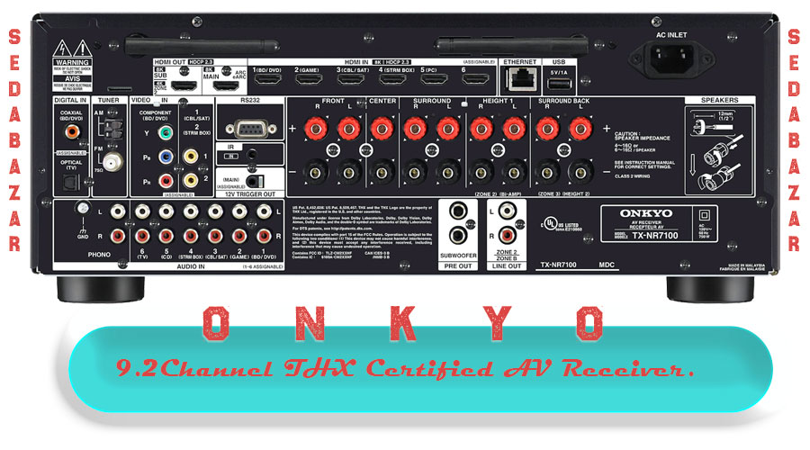 Onkyo TX-NR7100 آمپلیفایر هوشمند سینمایی 1 آمپلیفایر هوشمند اونکیو ژاپن