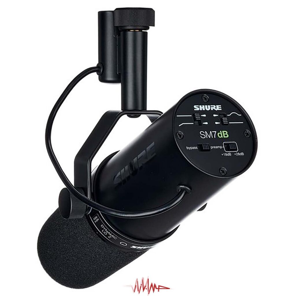 بهترین میکروفون برای پادکست خانگی ۱۴۰۴ | کم نویز و شفاف 1 Shure SM7dB