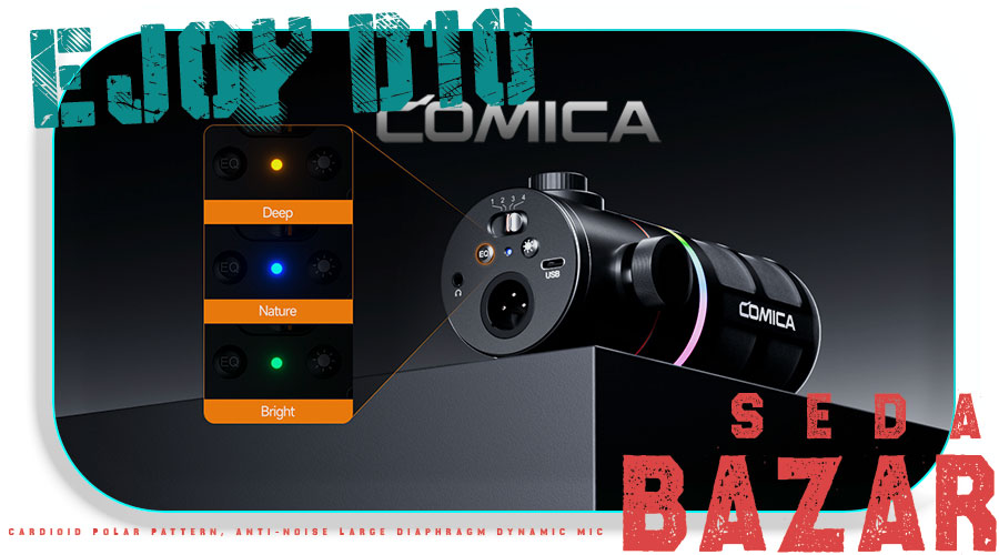 Comica-audio EJoy D10 (D) میکروفون داینامیک پادکست 1 comica-audio-EJoy-D10
