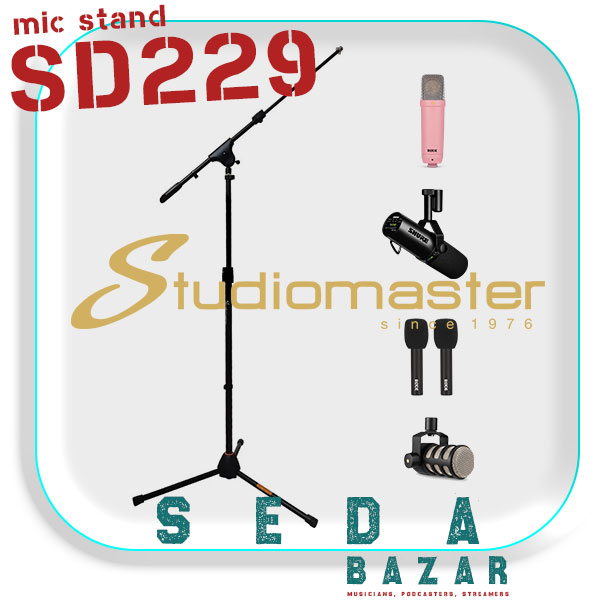 Studiomaster SD229 پایه میکروفون 1 استند میکروفون استودیو مستر