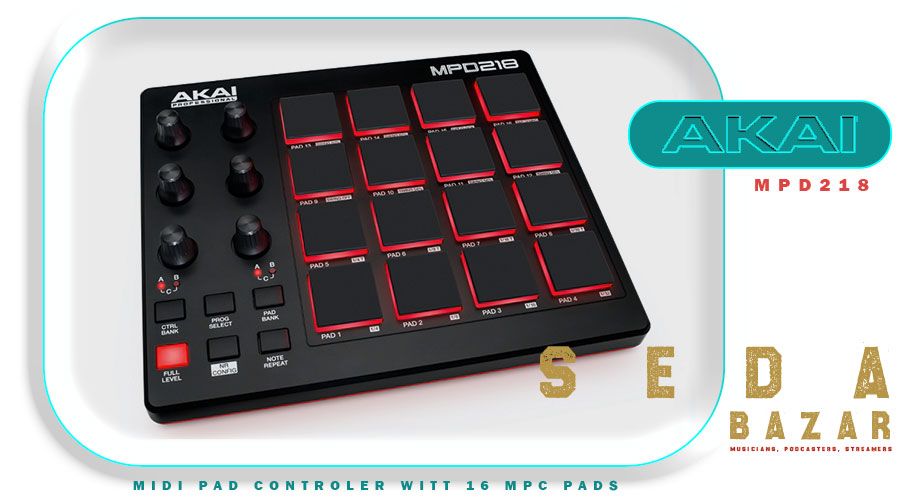 AKAI MPD218 لانچ پد 1 لانچ پد آکایی