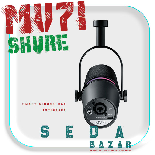 Shure MV7i اسمارت میکروفون (کارت صدا و میکروفون) 1 قیمت میکروفون shure-mv7i