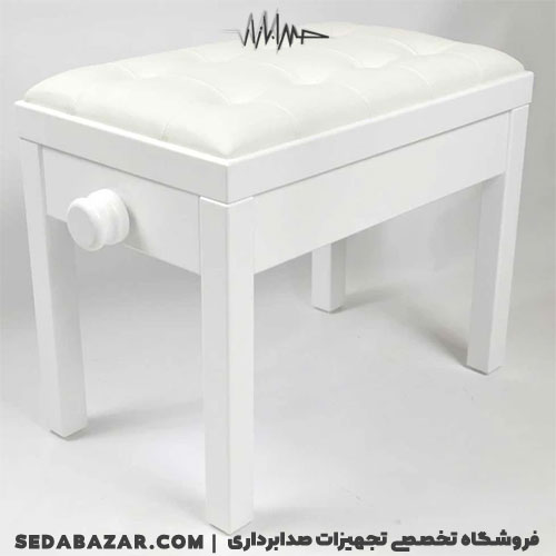 270-06 صندلی پیانو سفید