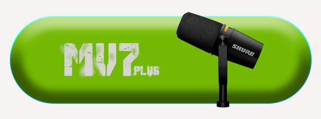 میکروفون شور اصل پادکست و خوانندگی mv7plus